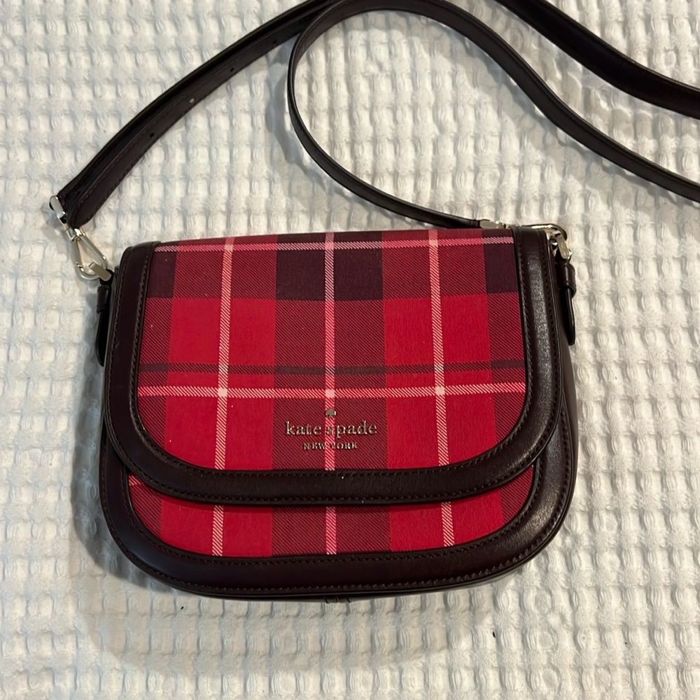 🛍️ Kate Spade Plaid Crossbody bag